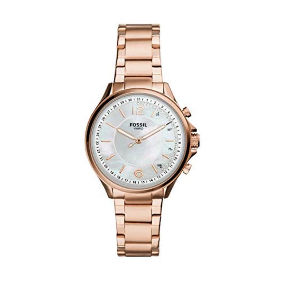 Fossil Women's Sadie Stainless Steel Hybrid Smartwatch, Color: Rose Gold (Model: FTW5074) for $149 Fossil Women's Sadie Stainless Steel Hybrid Smartwatch, Color: Rose Gold (Model: FTW5074) for $149