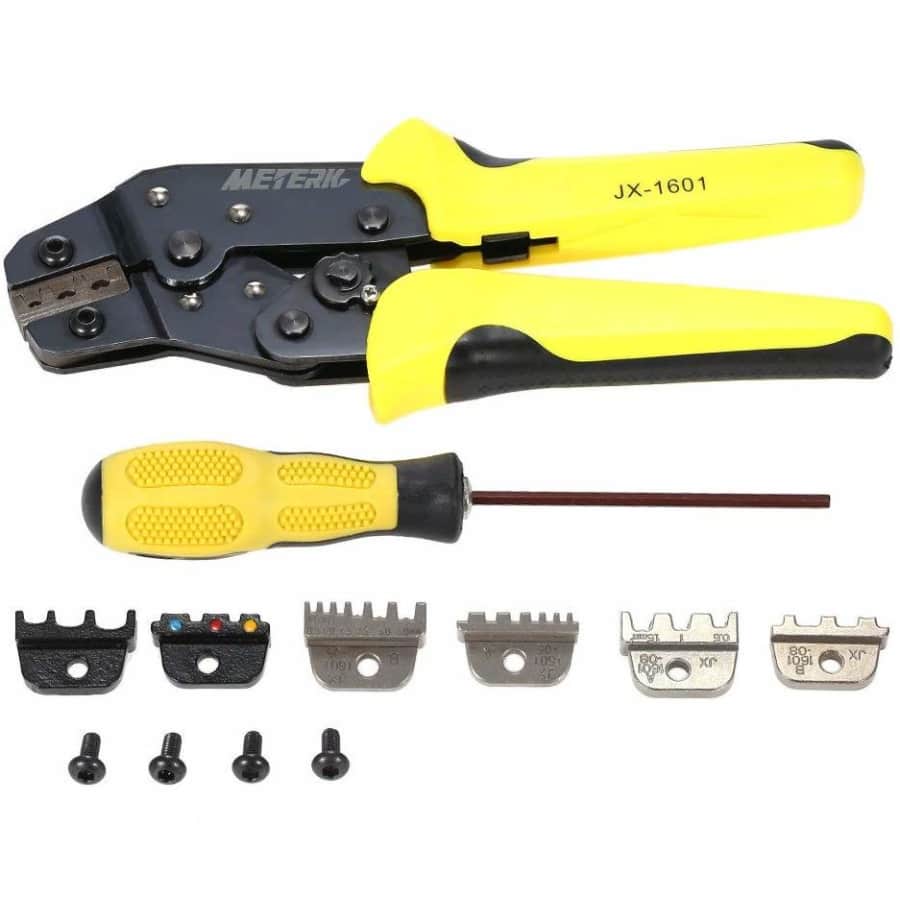 Meterk Professional 4-in-1 Wire Crimpers Set for $19