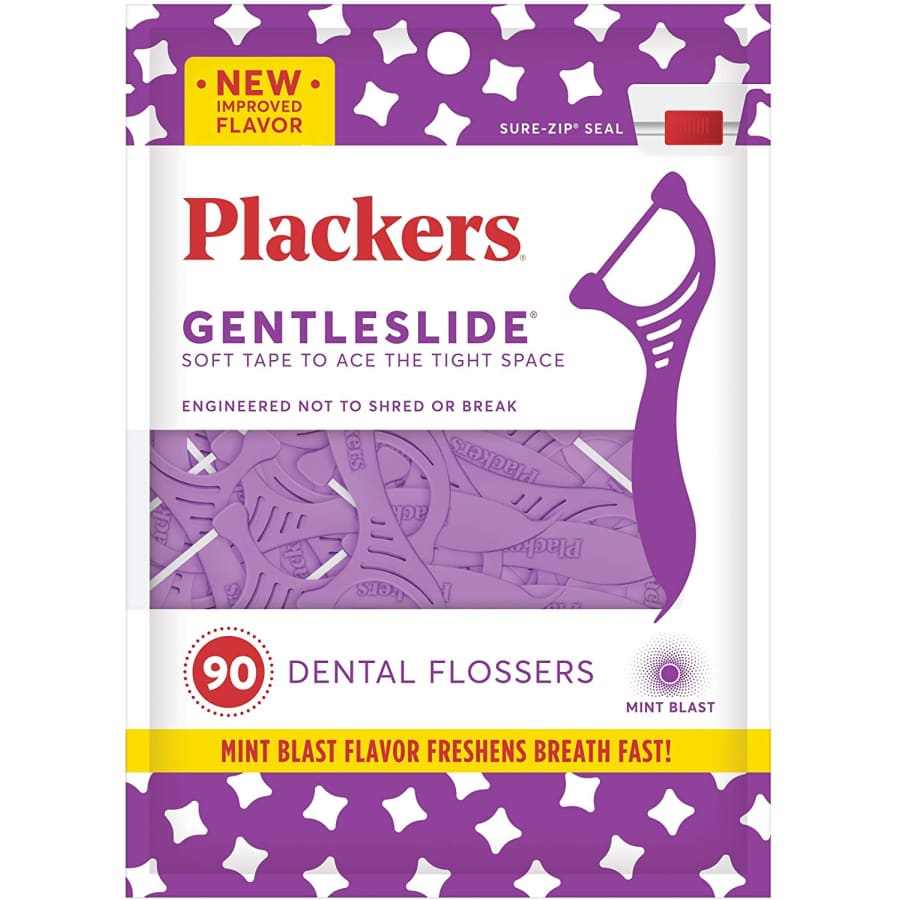 Plackers Gentleslide Dental Floss Picks 90-Count for $10