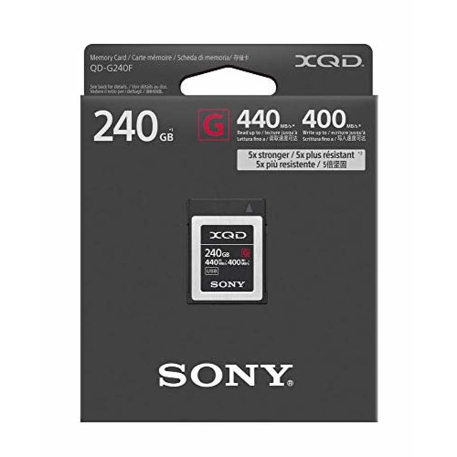 Sony Professional XQD G series 240GB Memory Card (QD-G240F/J), Black for $277
