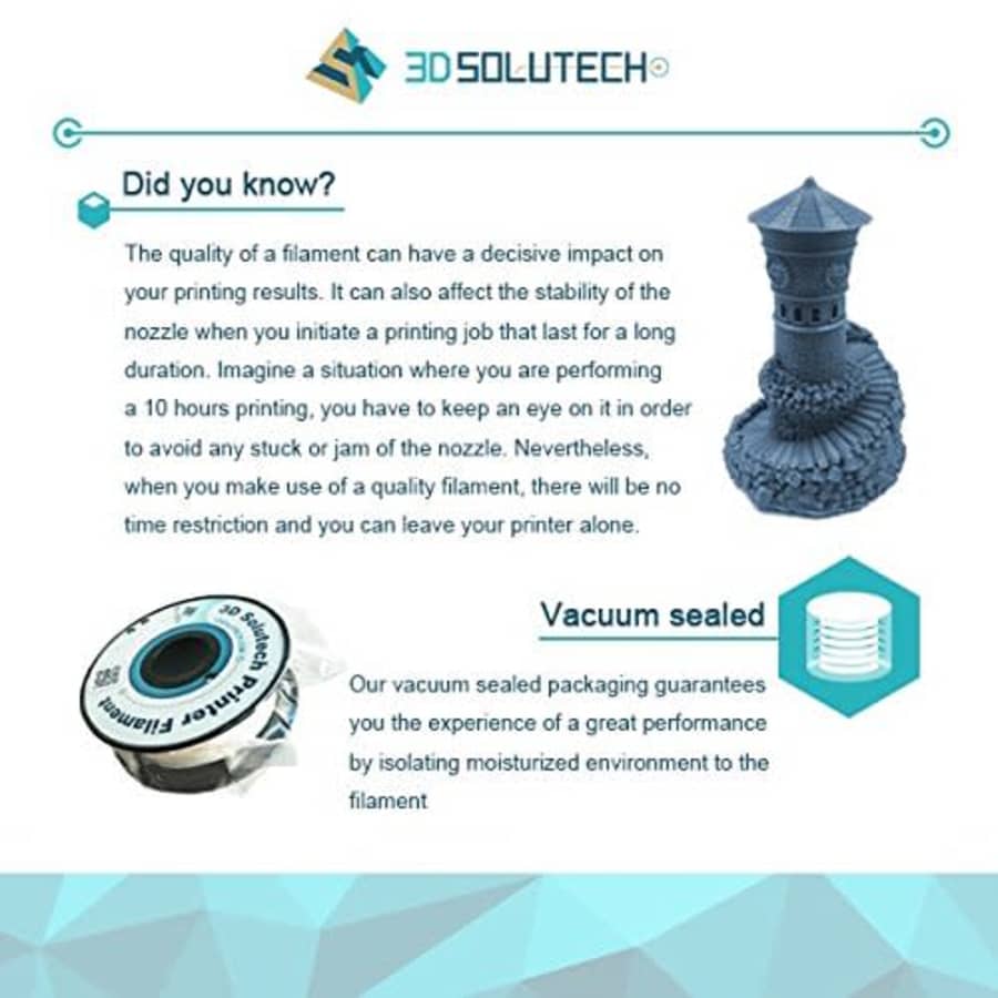 3D Solutech Aqua Blue 3D Printer PLA Filament 1.75MM Filament, Dimensional Accuracy +/- 0.03 mm, for $20 3D Solutech Aqua Blue 3D Printer PLA Filament 1.75MM Filament, Dimensional Accuracy +/- 0.03 mm, for $20