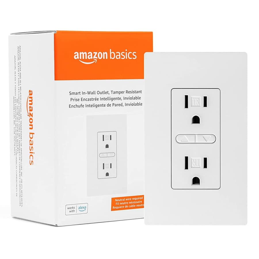 Amazon Basics Smart In-Wall Outlet for $22