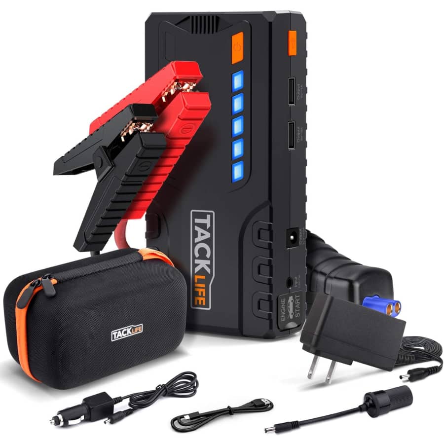 Tacklife T6 800A Peak Car Jump Starter for $39
