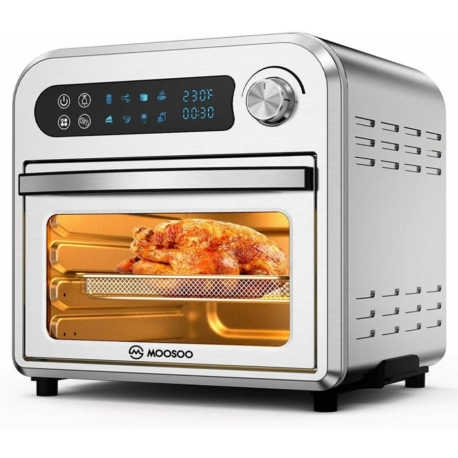 MooSoo 10.6-Quart Stainless Steel Air Fryer Oven for $79