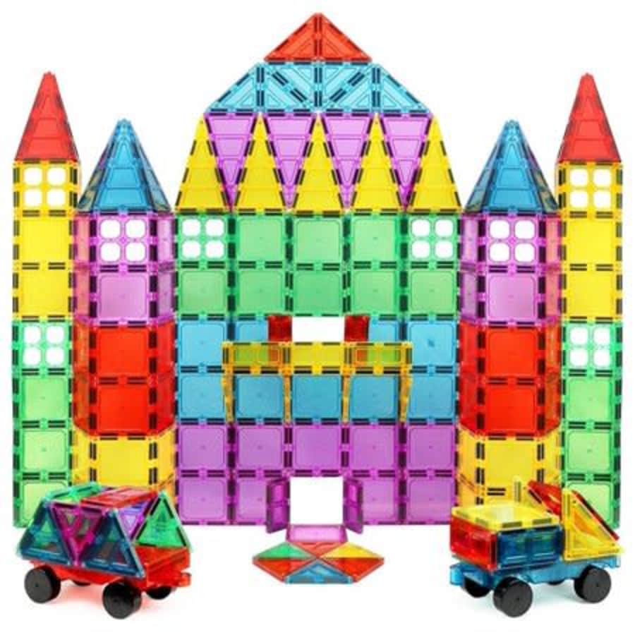 Click N' Play 100-Piece 3D Magnetic Tile Building Set for $38 Click N' Play 100-Piece 3D Magnetic Tile Building Set for $38