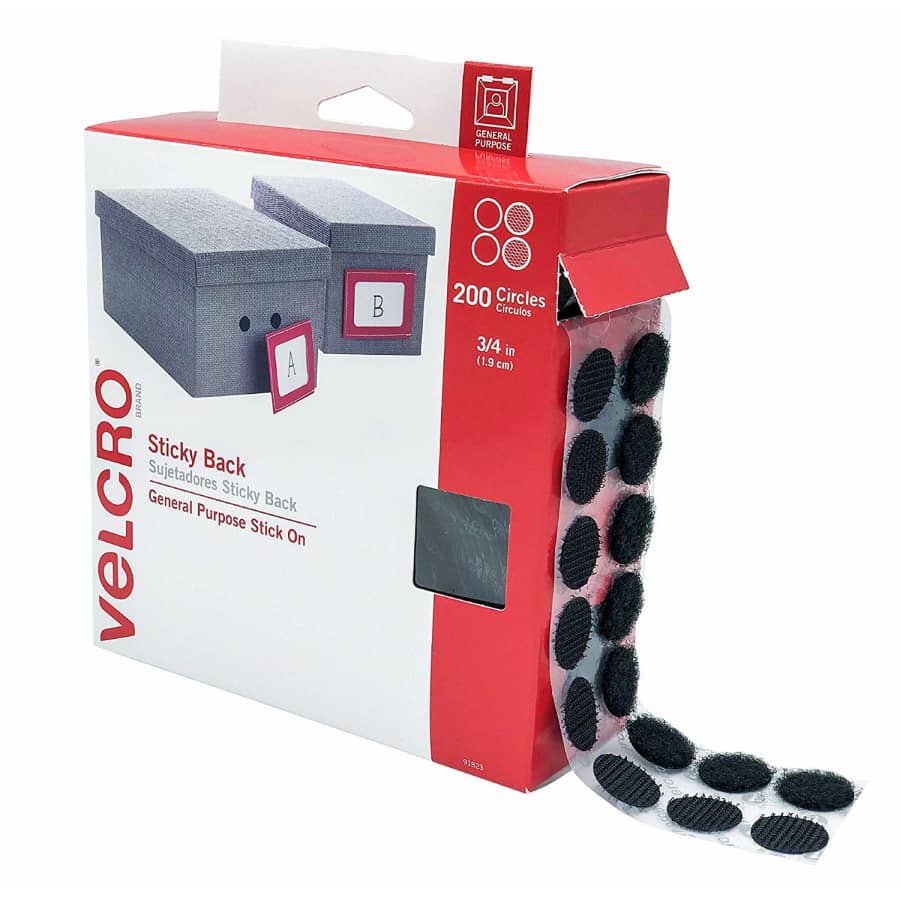 Velcro Sticky Back Hook and Loop Fasteners 200-Pack for $6 Velcro Sticky Back Hook and Loop Fasteners 200-Pack for $6