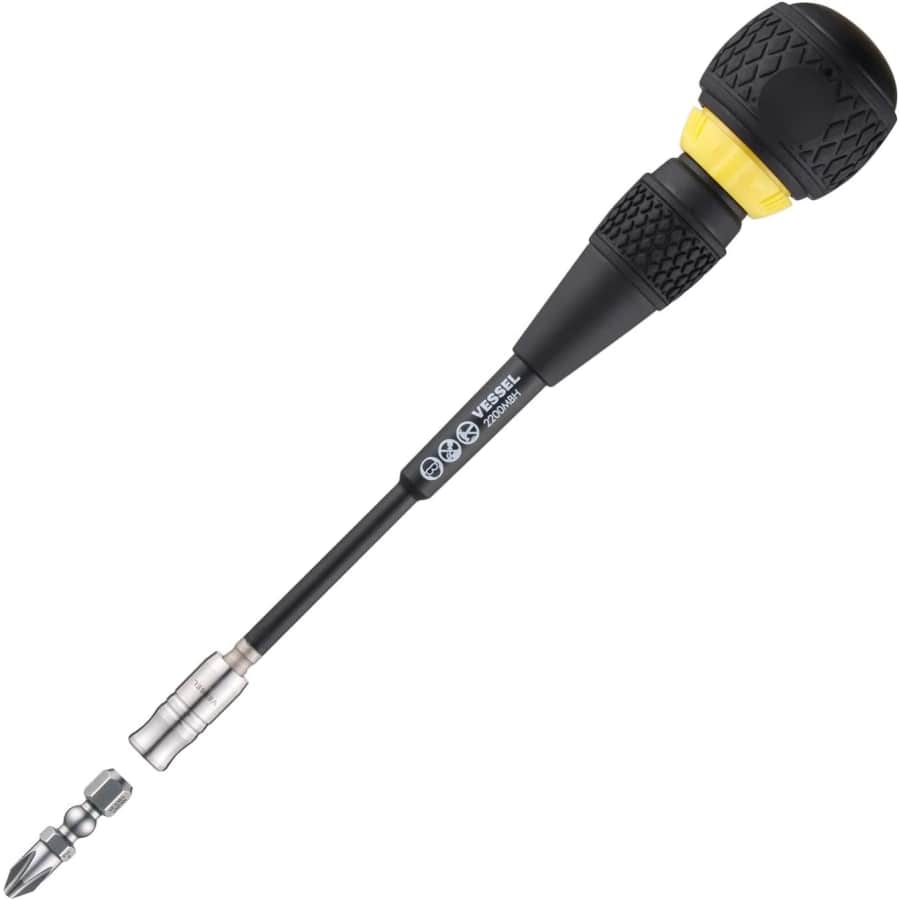 Vessel Ball Grip Ratchet Interchangeable Screwdriver for $24