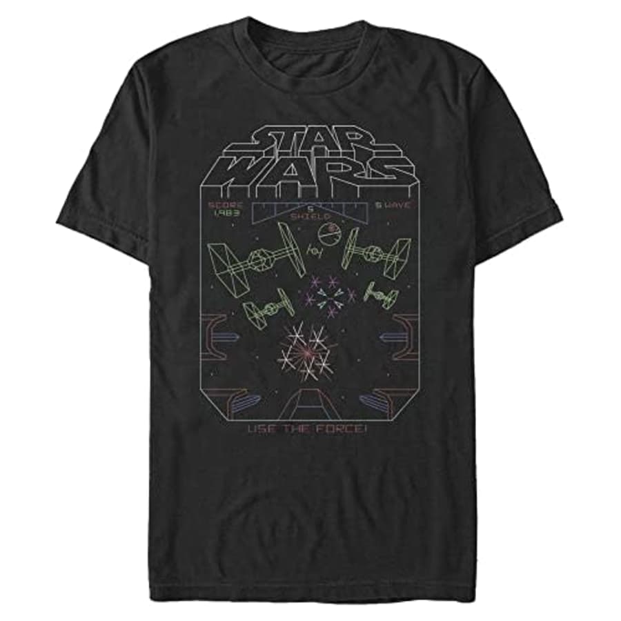 Star Wars Big Red 5 Standing by Men's Tops Short Sleeve Tee Shirt, Black, Large Tall for $17