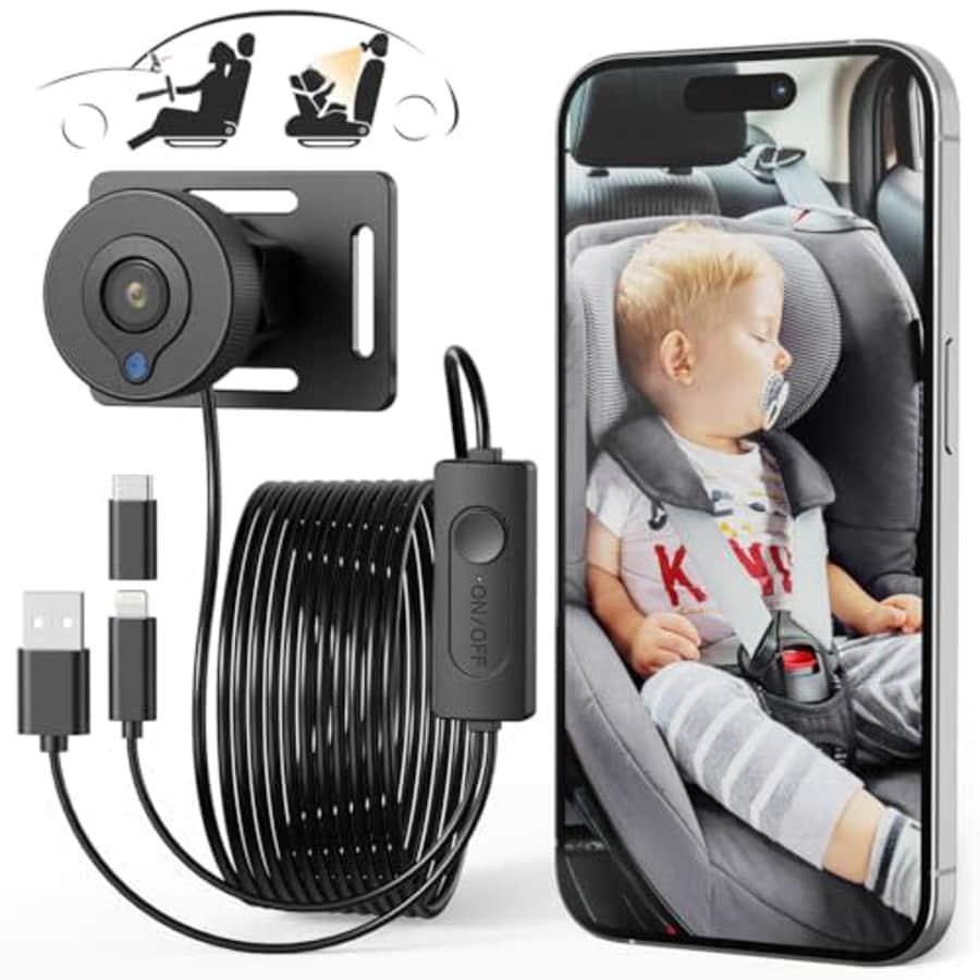 1080p Baby Car Camera w/ Night Vision for $25