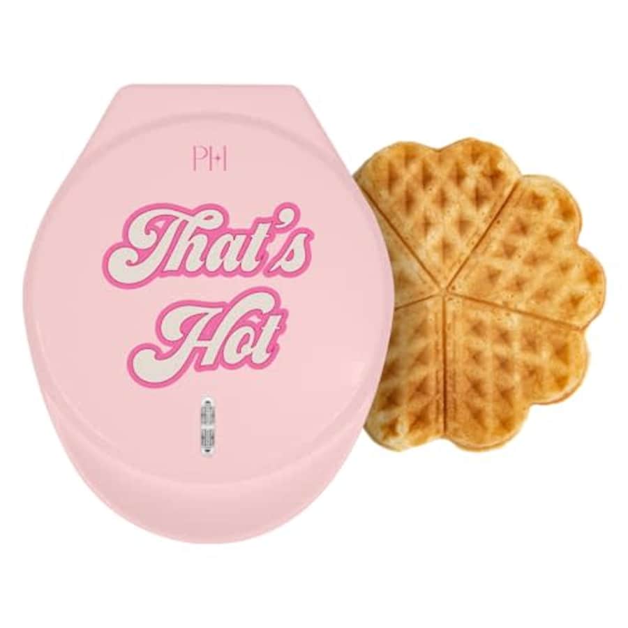 Paris Hilton Heart Waffle Maker, Makes 5 Mini Heart Shaped Waffles or 1 Individual Waffle, Easy to for $20 Paris Hilton Heart Waffle Maker, Makes 5 Mini Heart Shaped Waffles or 1 Individual Waffle, Easy to for $20