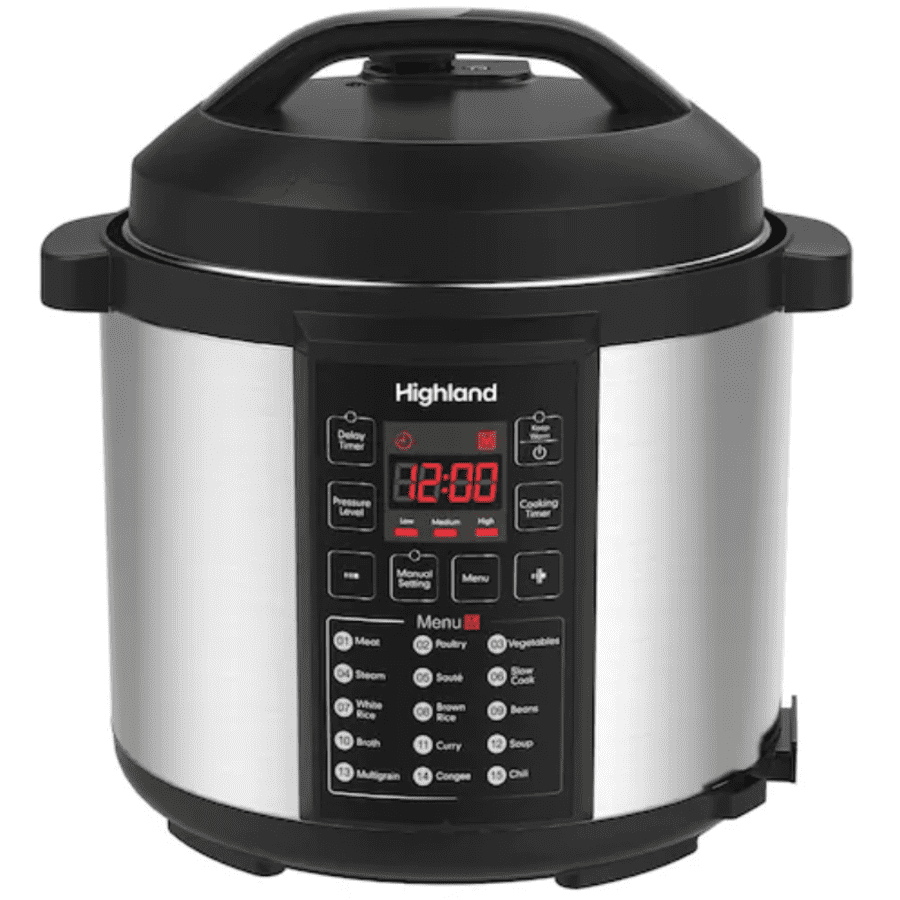Highland 6-Quart 8-in-1 Pressure Cooker for $31