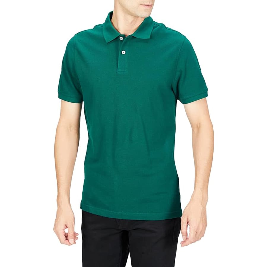 Amazon Essentials Men's Slim-Fit Cotton Pique Polo Shirt for $8 Amazon Essentials Men's Slim-Fit Cotton Pique Polo Shirt for $8
