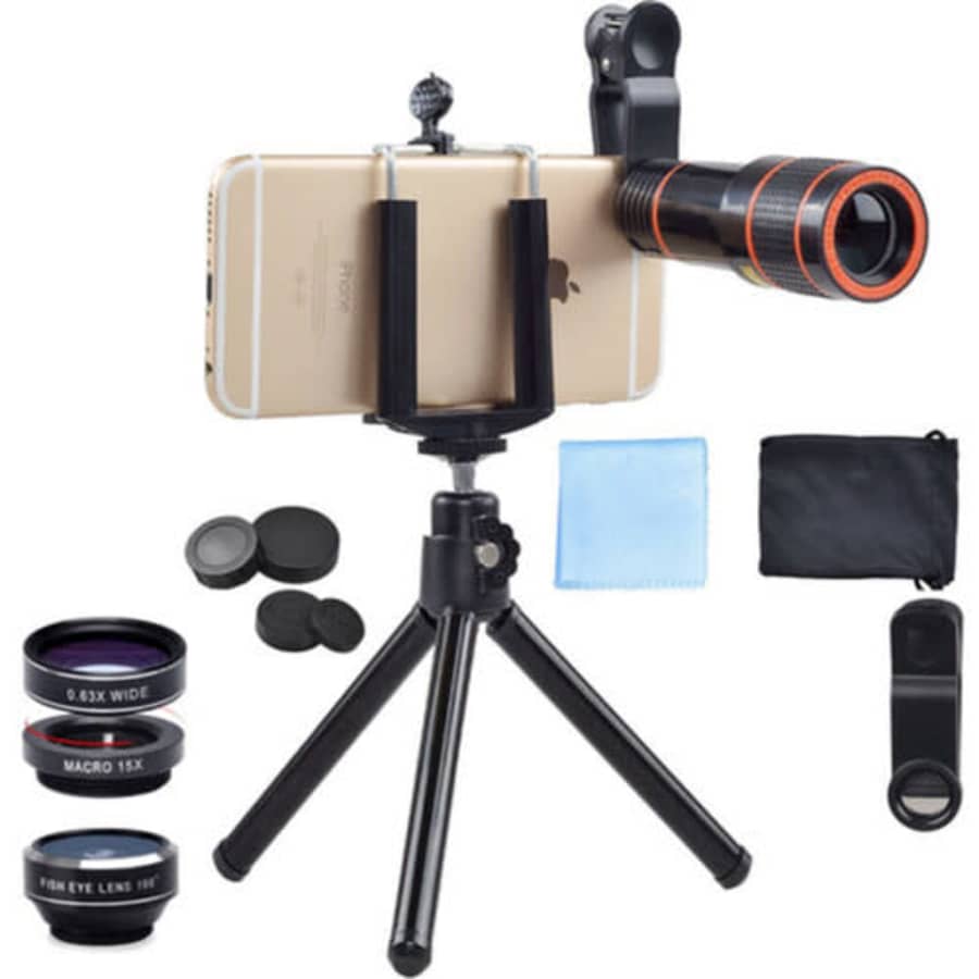 Apexel 4-in-1 Cell Phone Camera System for $18 Apexel 4-in-1 Cell Phone Camera System for $18