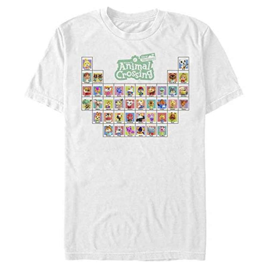 Nintendo Men's T-Shirt, White, Medium for $10