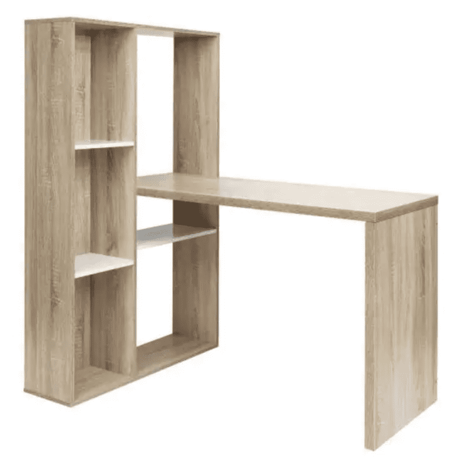 Spaco 47" 3-in-1 Desk w/ Bookcase for $81