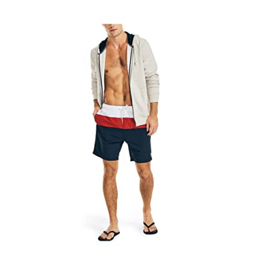 Nautica Men's Standard Sustainably Crafted 8" Swim Short, Navy, X-Large for $26