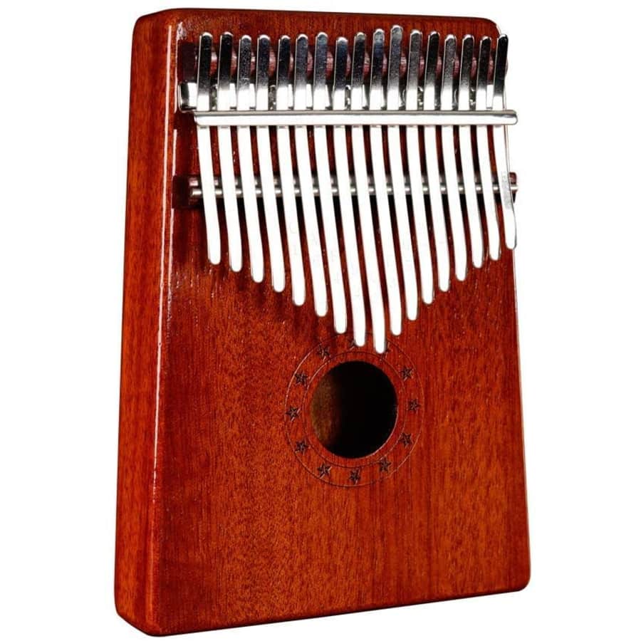 Amazon Basics 17-Key Mahogany Thumb Piano for $10