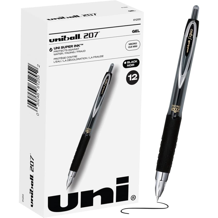 uni-ball 207 Retractable Micro Point Gel Pens 12-Pack for $6.41 via Sub. & Save uni-ball 207 Retractable Micro Point Gel Pens 12-Pack for $6.41 via Sub. & Save