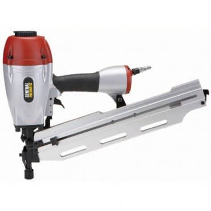 Central Pneumatic 3-in-1 Air Framing Nailer with adjustable magazine for 2" to 3-1/2" clipped or full-head nails for $180