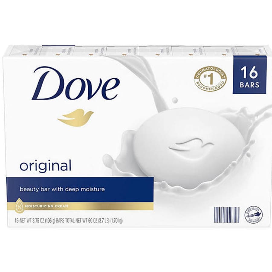 Dove Original Beauty Bar Soap 16-Pack for $15 for members