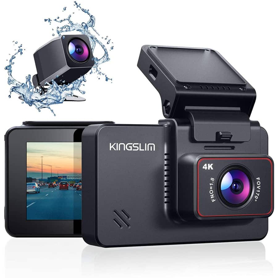 Kingslim 4K Dual Dash Cam for $132