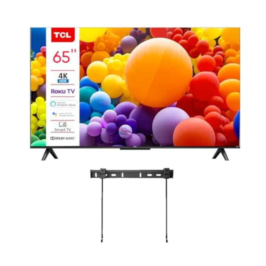 TCL 65-Inch Class 4-Series 4K UHD HDR Smart Roku TV + Wall Mount WiFi Works with AIR Play Siri for $699 TCL 65-Inch Class 4-Series 4K UHD HDR Smart Roku TV + Wall Mount WiFi Works with AIR Play Siri for $699