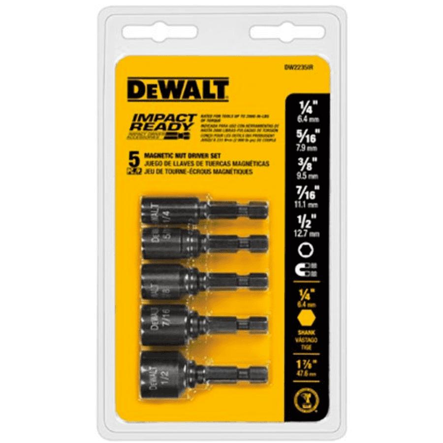 DeWalt 5-Piece Magnetic Nutdrivers Set for $10