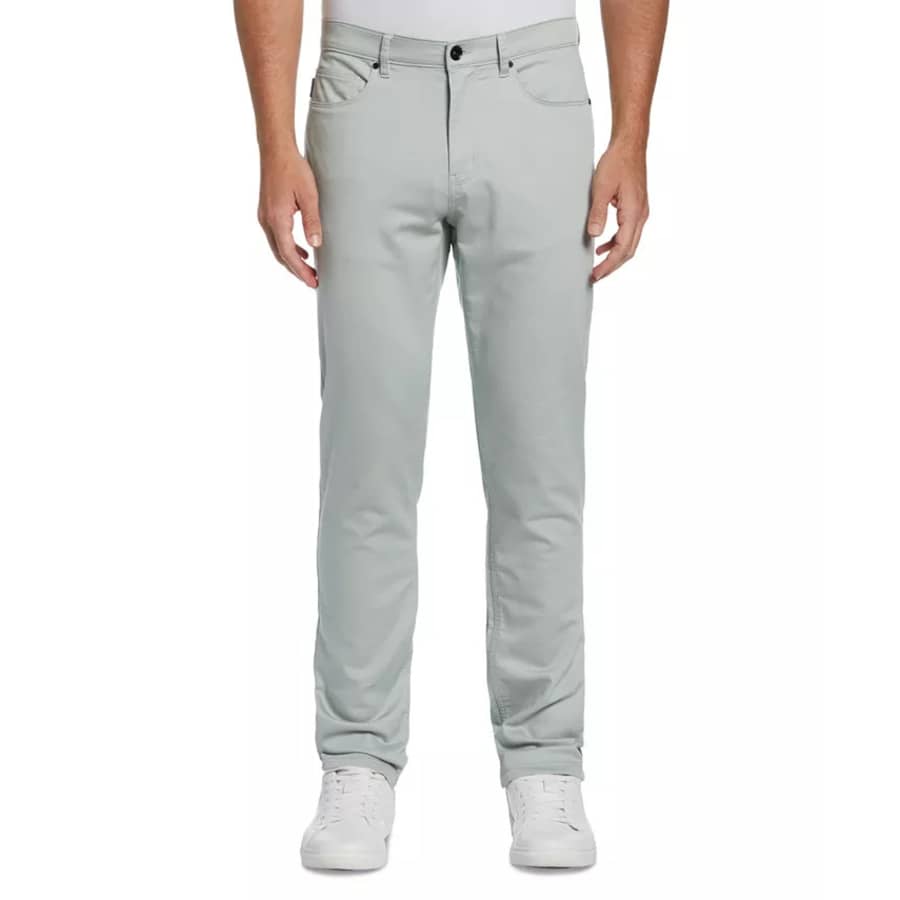 Perry Ellis Men's Slim-Fit Stretch Knit 5-Pocket Pants for $17 Perry Ellis Men's Slim-Fit Stretch Knit 5-Pocket Pants for $17