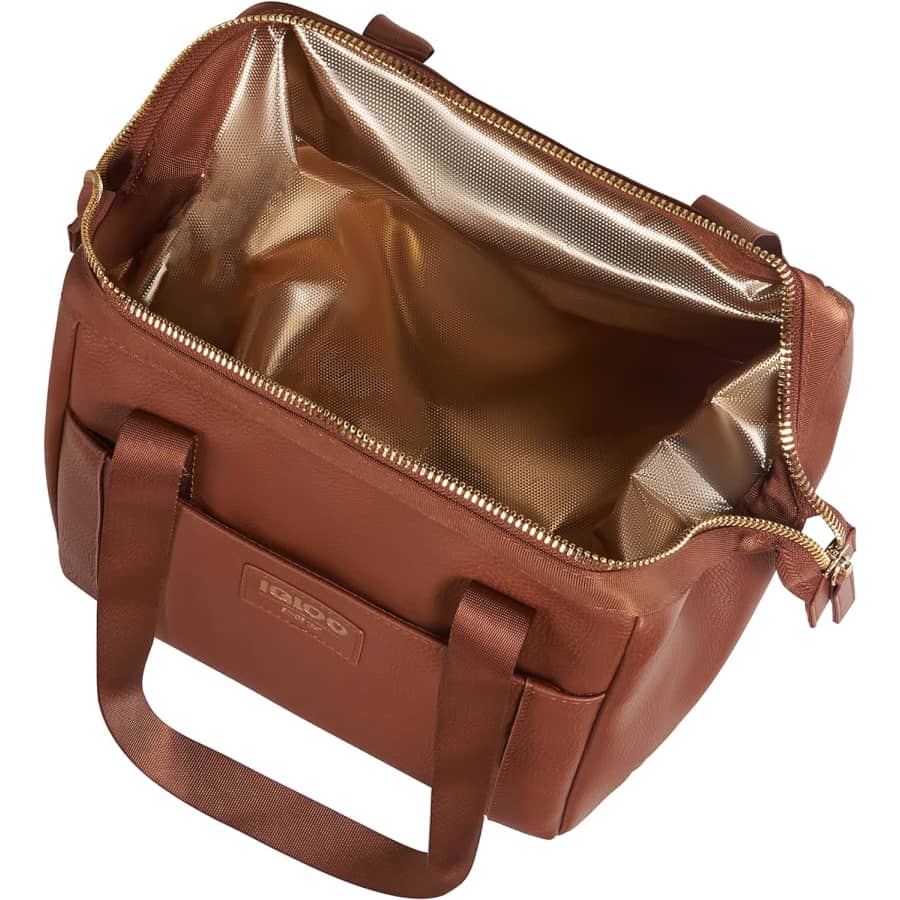 Igloo 9-Can Luxe Leather Lunch Tote / Crossbody Bag for $42 Igloo 9-Can Luxe Leather Lunch Tote / Crossbody Bag for $42