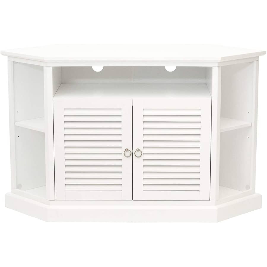 Walker Edison 52" Wood Corner TV Stand Console for $211 Walker Edison 52" Wood Corner TV Stand Console for $211