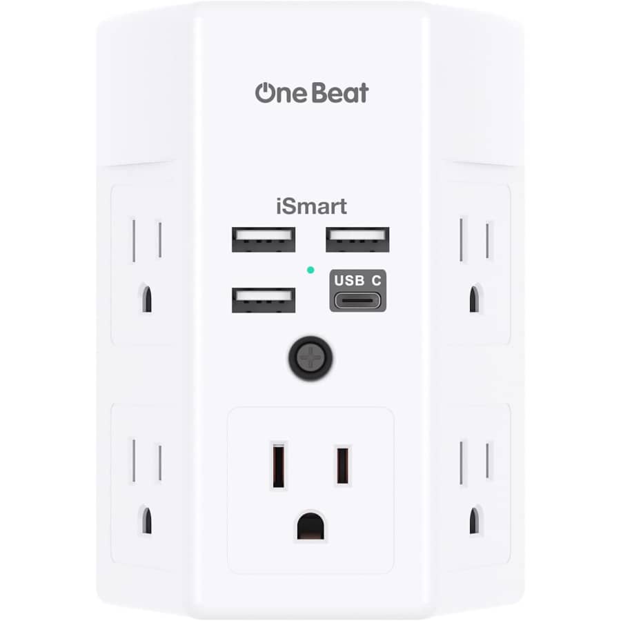 One Beat 5-Outlet Multi-Plug Outlet Extender: $6.99 One Beat 5-Outlet Multi-Plug Outlet Extender: $6.99