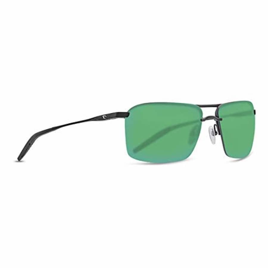 Costa Del Mar Skimmer Sunglasses Matte Black/Green Mirror 580Plastic for $98