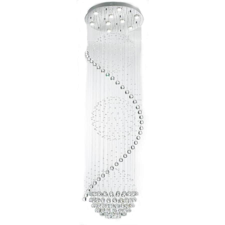 Sefinn Four 9-Light 3-Ball Shape Crystal Chandelier for $280