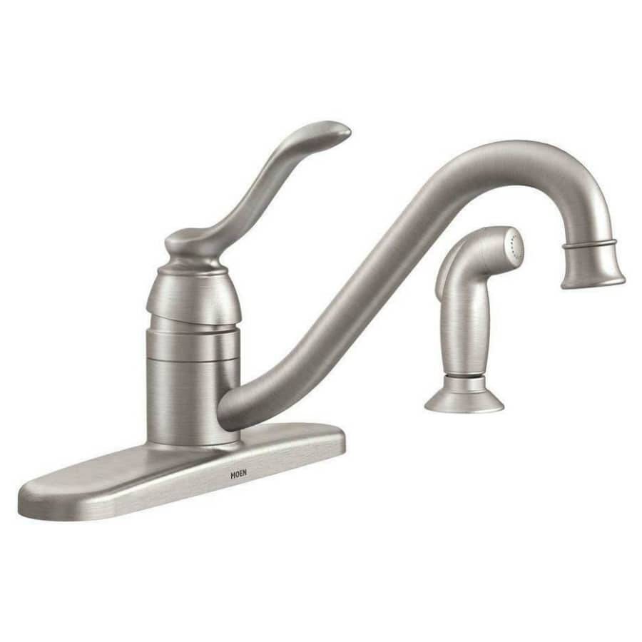 Moen Banbury Single-Handle Kitchen Faucet w/ Side Sprayer for $65 Moen Banbury Single-Handle Kitchen Faucet w/ Side Sprayer for $65