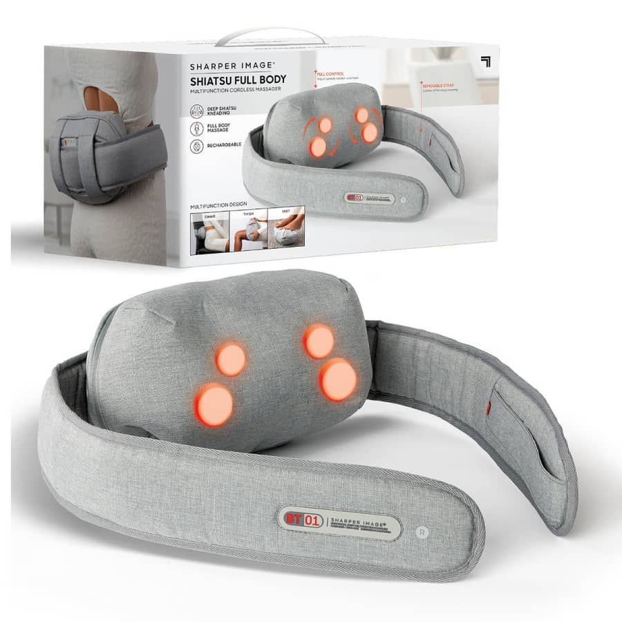 Sharper Image Shiatsu Full Body Multifunction Cordless Massager for $36
