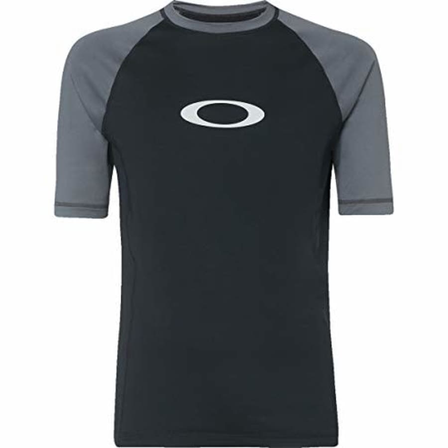 Oakley Men's Color Block SS Rashguard, Uniform Grey, M for $33