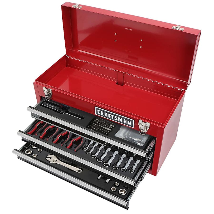 Craftsman 178-Piece Mechanics Tool Set with Metal Hand Box for $97