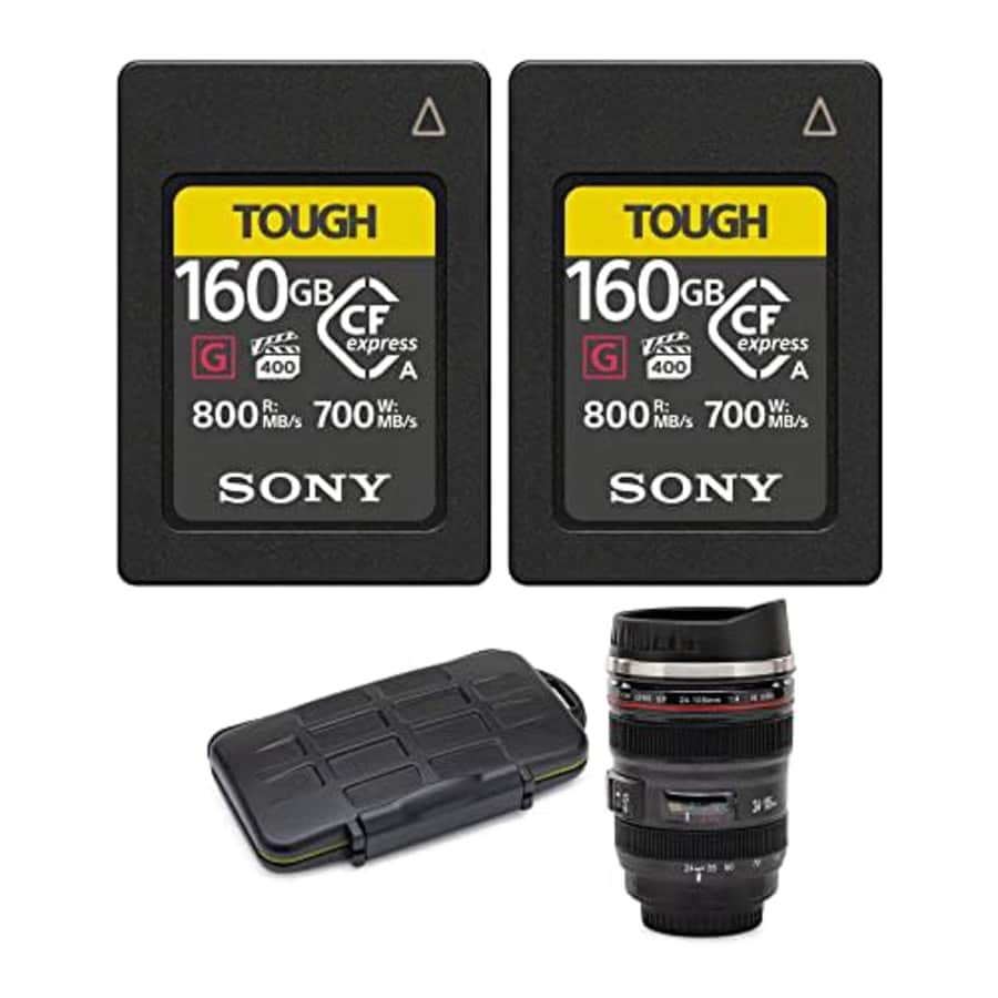 Sony 160GB CFexpress Type A Tough Series 2-Pack Bundle (4 Items) for $528 Sony 160GB CFexpress Type A Tough Series 2-Pack Bundle (4 Items) for $528