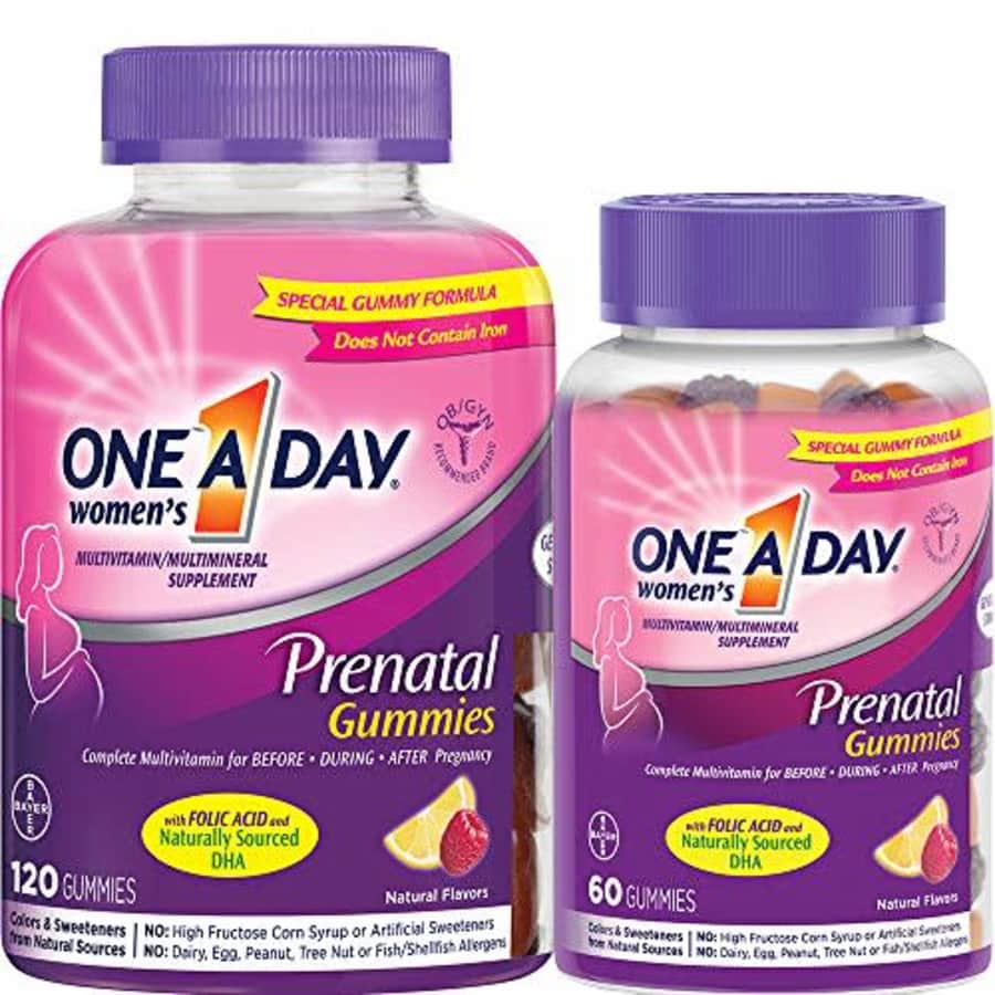 One A Day Womens Prenatal Multivitamin Gummies, Supplement for Before and During Pregnancy, for $55 One A Day Womens Prenatal Multivitamin Gummies, Supplement for Before and During Pregnancy, for $55