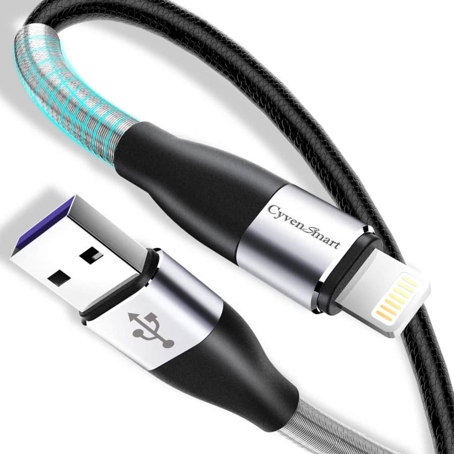 CyvenSmart 6-Foot Lightning Cable 2-Pack for $5