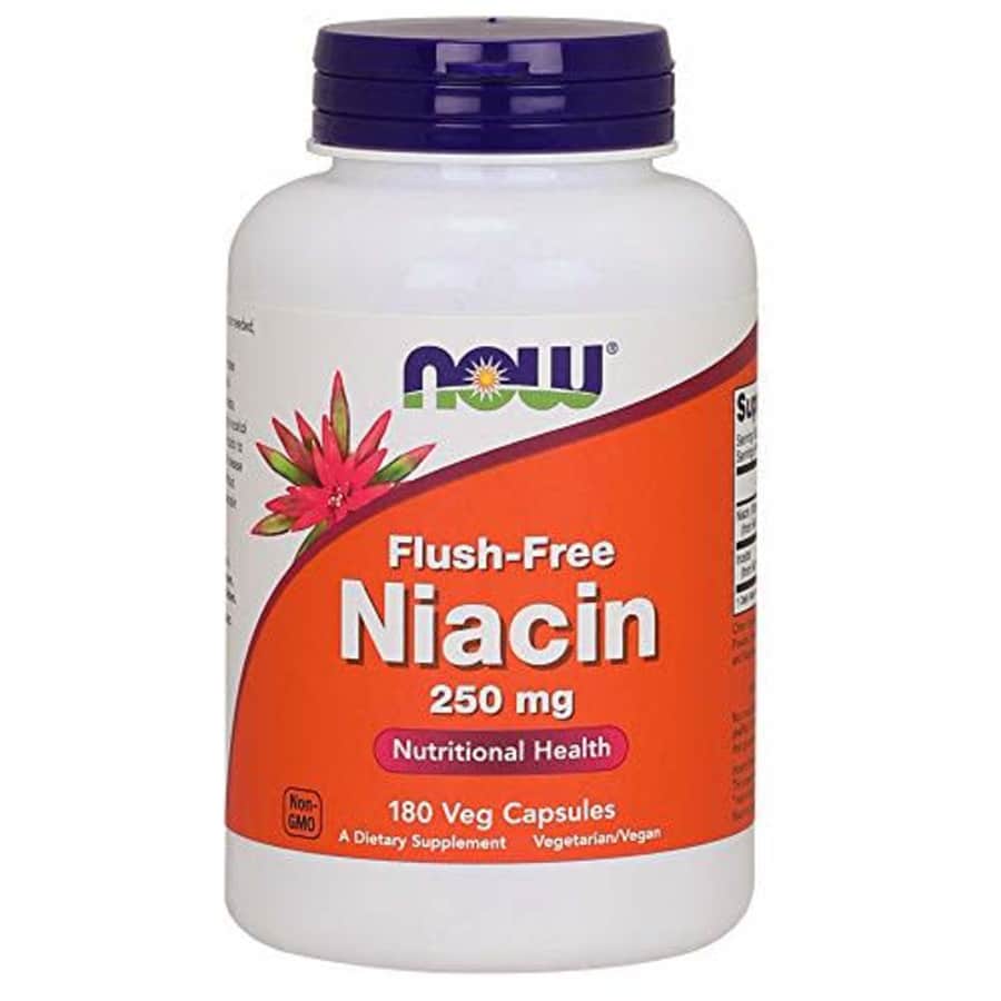 Now Foods NOW Supplements, Niacin (Vitamin B-3) 250 mg, Flush-Free, Nutritional Health, 180 Veg Capsules for $13 Now Foods NOW Supplements, Niacin (Vitamin B-3) 250 mg, Flush-Free, Nutritional Health, 180 Veg Capsules for $13