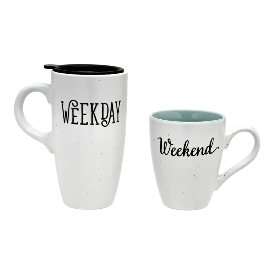 St. Nicholas Square Weekday & Weekend 2-Piece Coffee Mug Set for $10 St. Nicholas Square Weekday & Weekend 2-Piece Coffee Mug Set for $10