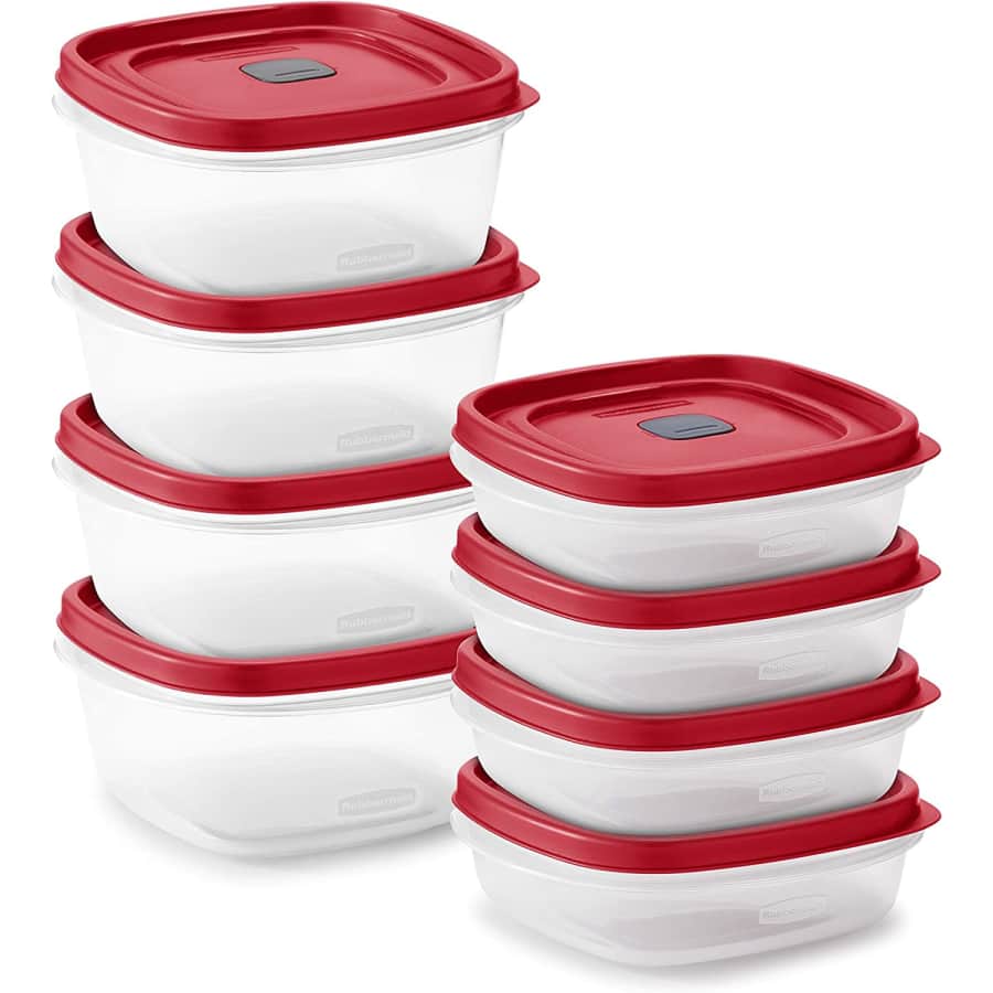 Rubbermaid 16-Piece Food Storage Containers: $22