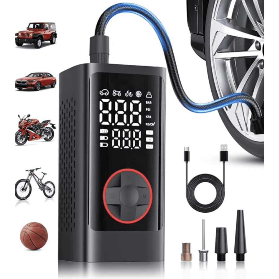 Jusuox Portable Tire Inflator for $16