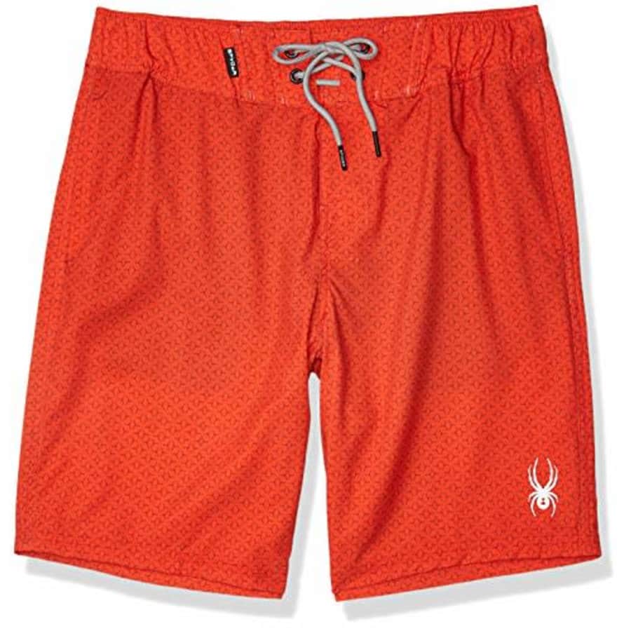 Spyder Men's 9" Geo Print Hybrid Board Short, Red, Medium for $18 Spyder Men's 9" Geo Print Hybrid Board Short, Red, Medium for $18