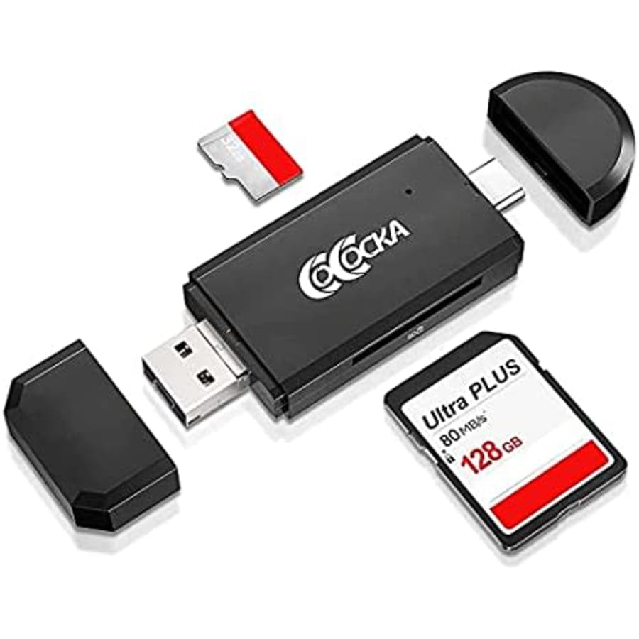 Cococka 3-in-1 Micro SD Card Reader for $9