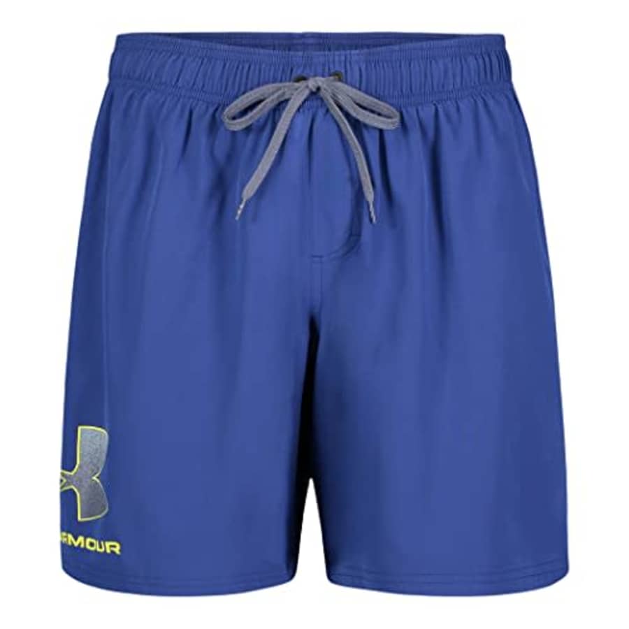 Under Armour Men's Standard Swim Trunks, Shorts with Drawstring Closure & Elastic Waistband, Blue for $32 Under Armour Men's Standard Swim Trunks, Shorts with Drawstring Closure & Elastic Waistband, Blue for $32