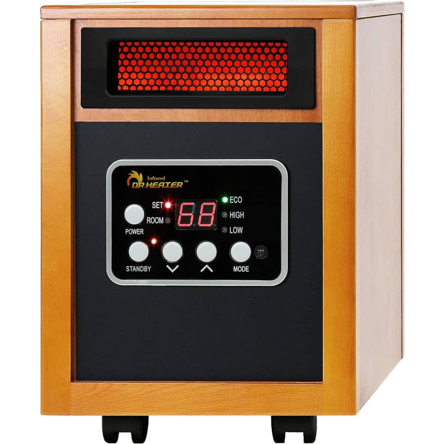 Dr Infrared Heater 1,500W Portable Space Heater for $156 Dr Infrared Heater 1,500W Portable Space Heater for $156