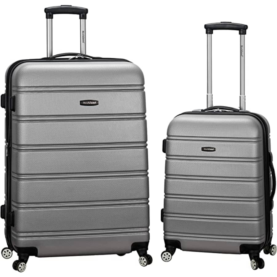 Rockland Melbourne 2-Piece Hardside Spinner Luggage Set for $66 Rockland Melbourne 2-Piece Hardside Spinner Luggage Set for $66