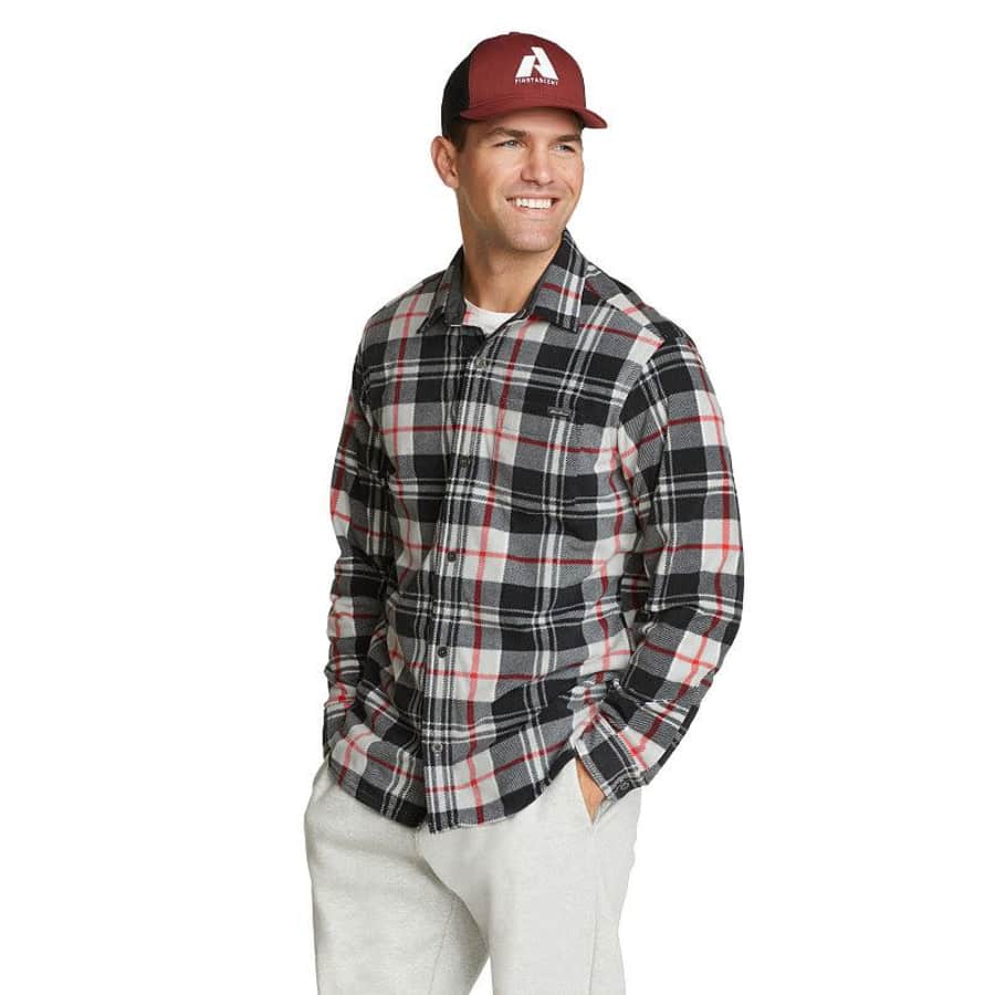 Eddie Bauer Men's Microfleece Shacket for $24 Eddie Bauer Men's Microfleece Shacket for $24